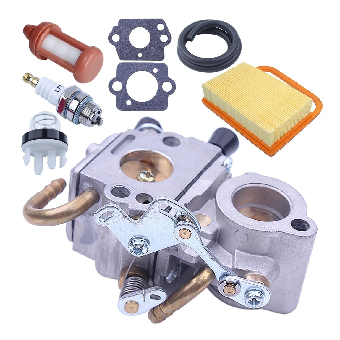 Kit de Puesta a Punto de carburador Compatible con Sierras de Corte STIH TS410 TS420 y carburador ZAM C1Q-S118. Repuestos for Motosierra.