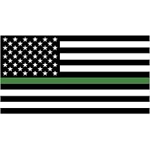 Stickios Military Sticker - American Flag Thin Green Line Army Decal for Cars, Trucks & Vehicle Windows - Made in USA 5.8 x 3.1 inches