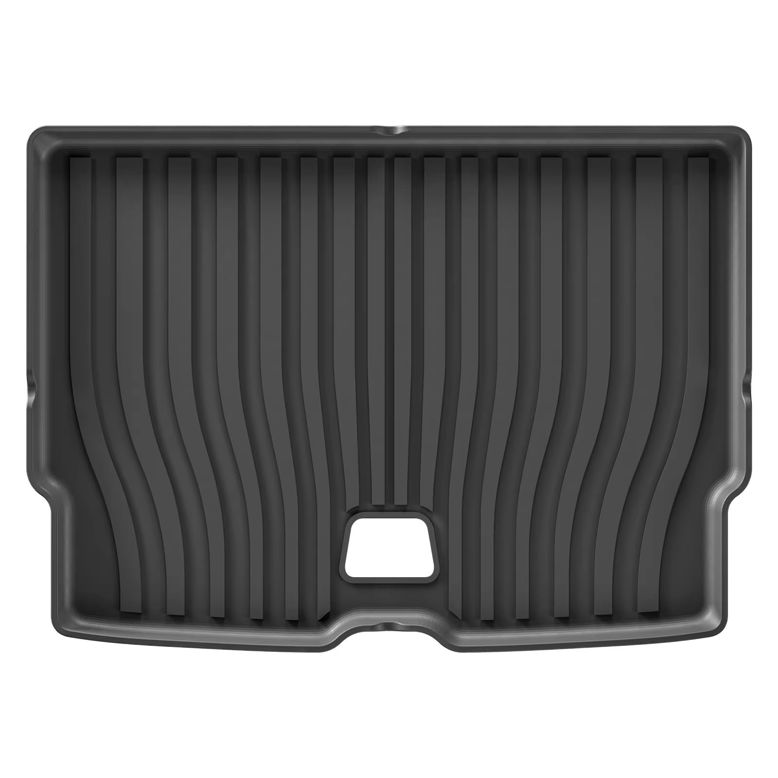 Alfombra Estera Maletero para Volvo EX30 2024 2025 Revestimiento Carga Almohadilla Maletero TPE 3D Impermeable Bandeja Sin Olor Color Negro Funda Maletero Coche