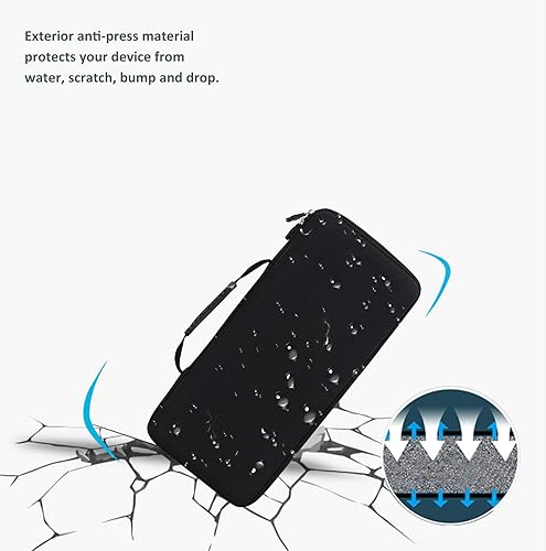 Miniatura 7 de Aproca Estuche de viaje de transporte de almacenamiento duro, para Canon PIXMA TR150 / iP110 Impresora móvil inalámbrica (negro)