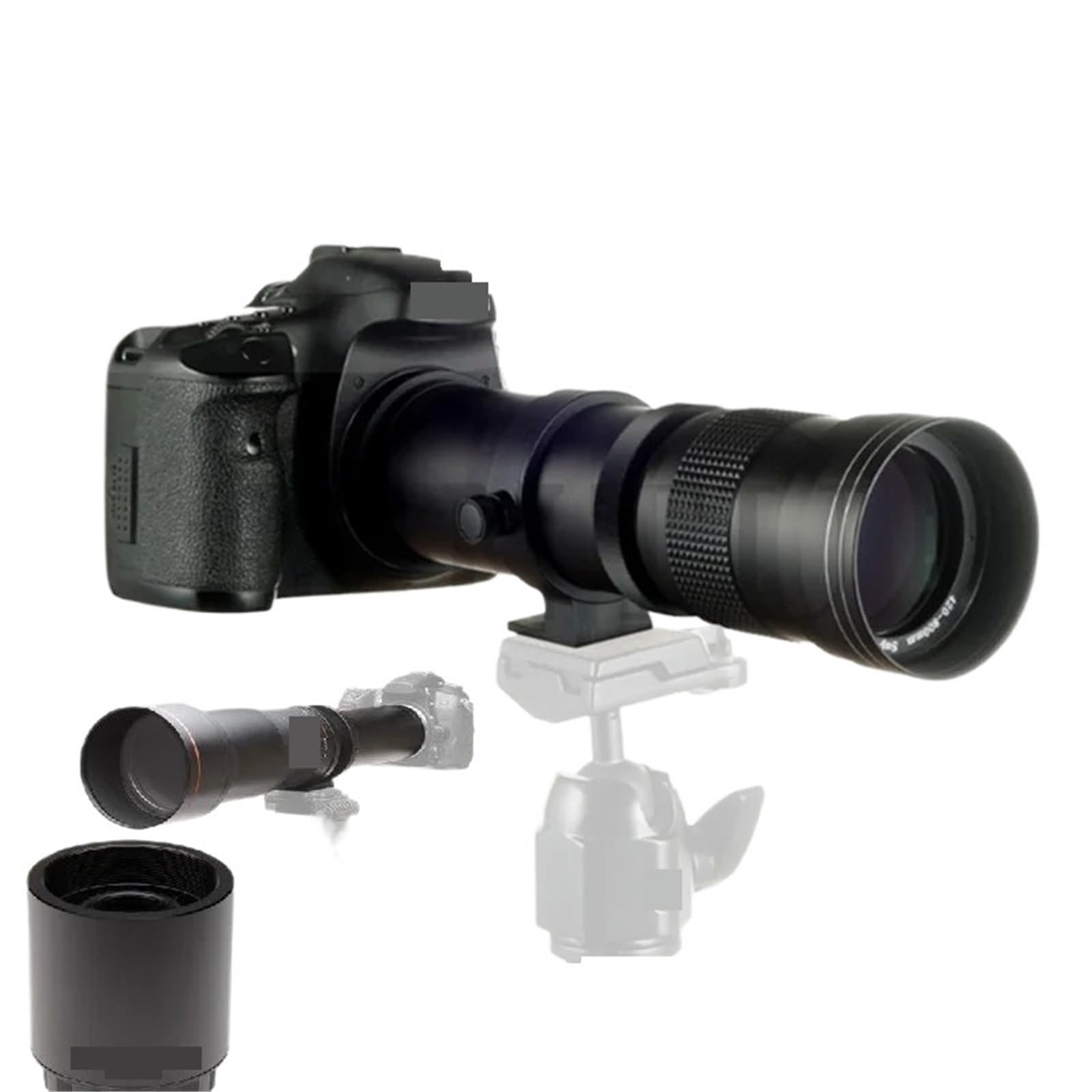 Compatible for Sony e-Mount A7R A7R II A7 A6300 A6000 a3000 a5000 a5100 a6500 420-1600mm F/8.3-16 téléobjectif Manuel