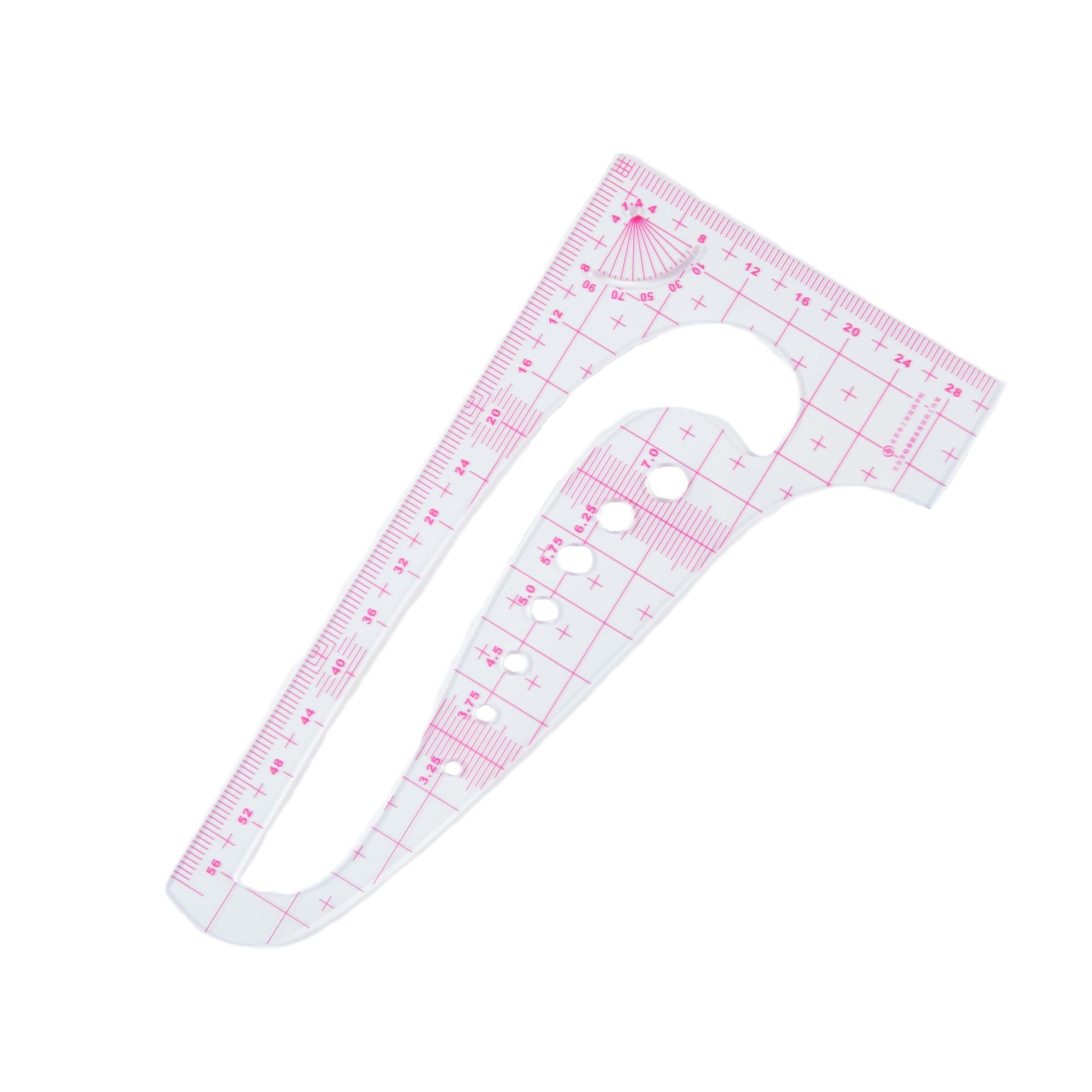 Dihan #3524 1/4 Scale Metric Triangle Scale Ruler, Sewing Tailor Ruler Vary Form Tailor Fashion Design Ruler, Pattern Making Ruler, Tailoring Ruler, Garment Ruler, Sewing Ruler