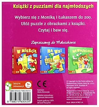 Paperback W zoo Maluszkowo z puzzlami [Polish] Book