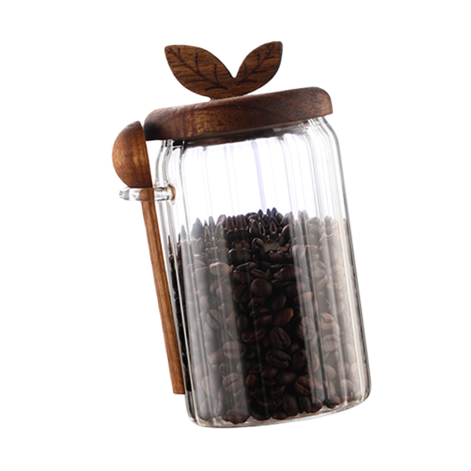 Kalttoy Shatter Resistant Glass Sealed Jar and Spoon for Sealed Food Preservation Kitchen Organization Decorative Designs Food Preservation Jar