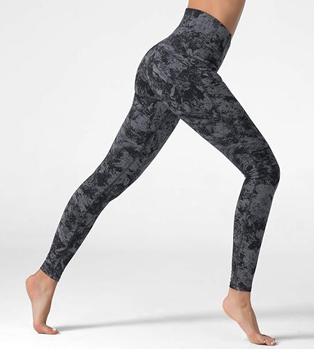 Miniatura 3 de Dragon Fit Pantalones de compresión para yoga, Leggings de entrenamiento Power Stretch con control de abdomen y cintura alta
