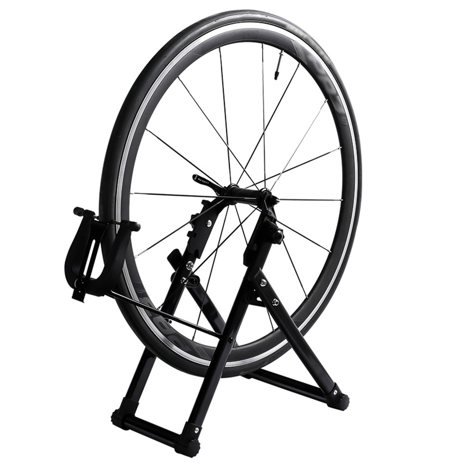 Support de réglage de jante de vélo pliable, support de correction de roue, outil de réparation de vélo, support de réparation de support de correction de roue, pliable, adapté à un usage domestique