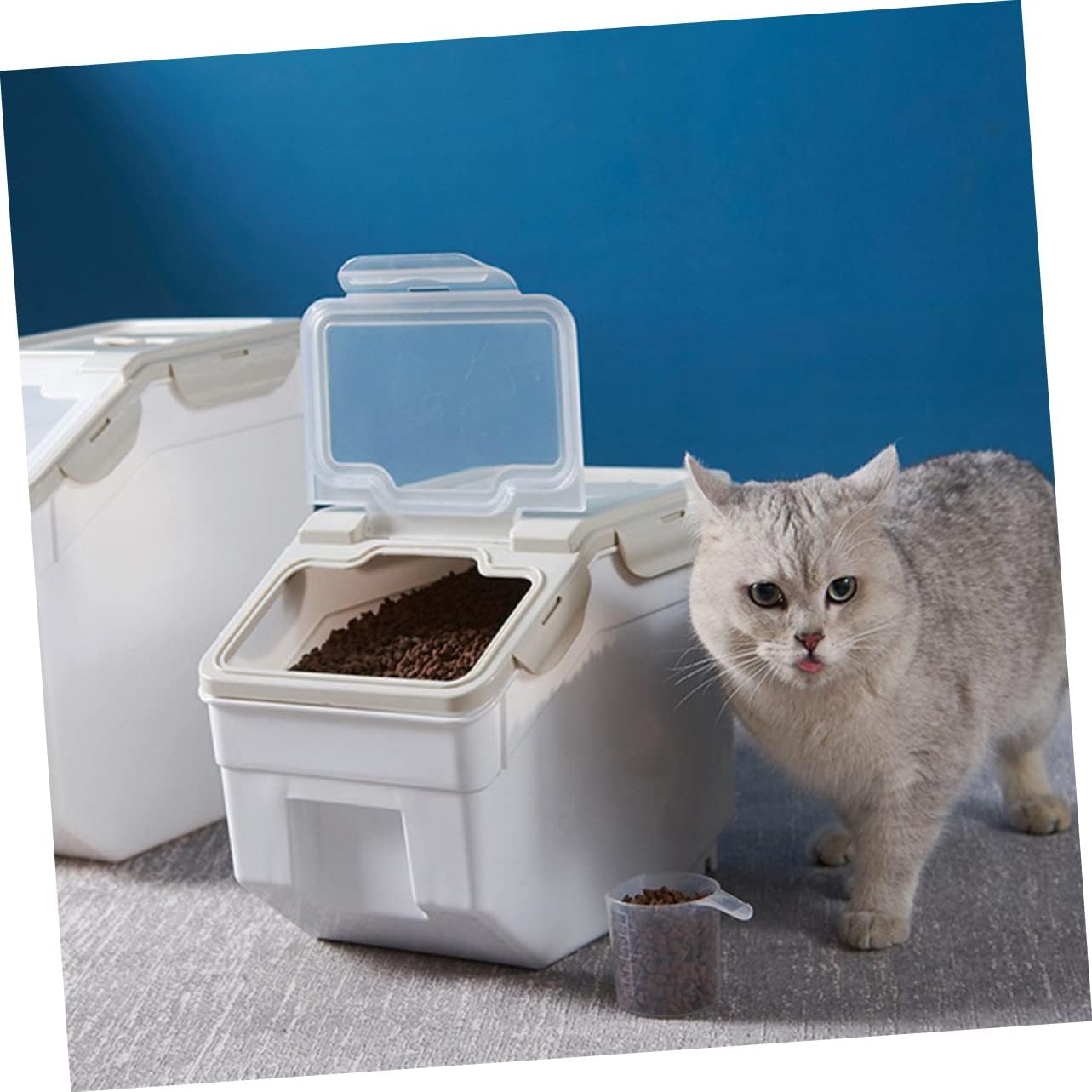 Toyvian 1pc Pet Food Storage Container Airtight Sealing for Dog and Cat Canister for up for Pet Food Rice