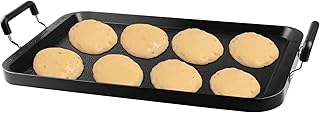 Vayepro Stove Top Griddle, 22 Inch 2 Burner Large Grill Pan for Stove Top, Non-Stick Aluminum with Handles, Indoor Outdoor Cooking/Camping