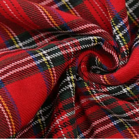 Elegant Event Essentials Red Tartan Tablecloth Cover
