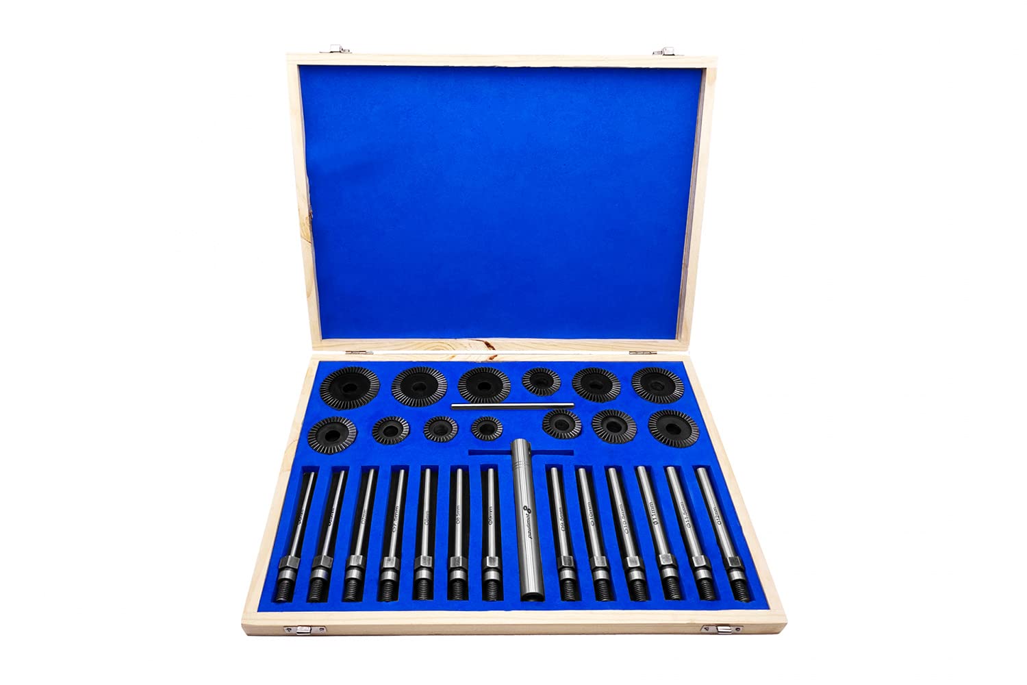 PAULIMOT Ventilsitzfräser-Set 45° und 90°, Ø 30 – 60 mm, 27-teilig