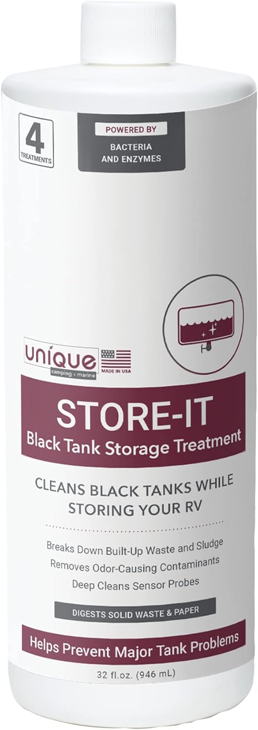 Unique StoreIt RV Black Tank Cleaner Liquid, Cleans RV