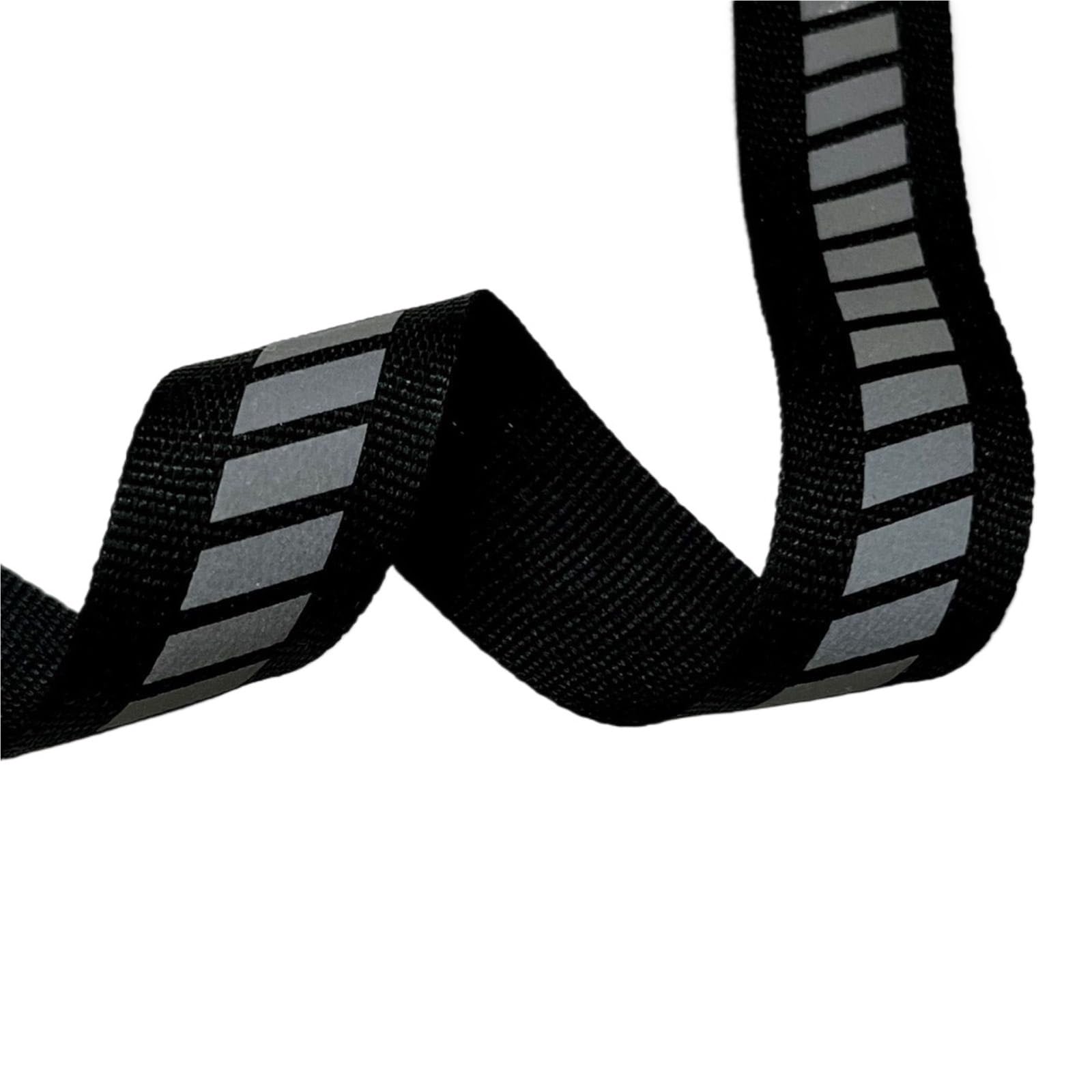 cinta reflectante coser, Cinta reflectante for ropa, cinta for coser, multicolor, 2 cm x 50 yardas(Black)
