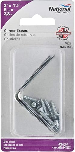 Miniatura 2 de NACIONAL MFGSPECTRUM MARCAS HHI NationalSpectrum Brands HHI N285-551 Brace, Sin Tamaño, Zinc Plateado