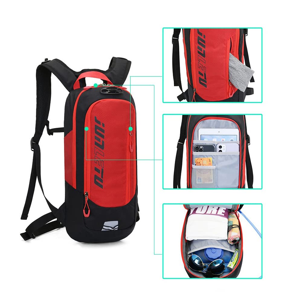 Clape Zaino Idratazione con Vescica 2L Zaino Ciclismo Zainetto Running Zaino Acqua Leggero Zaino con Sacca Idrica Waterproof Hydration Backpack