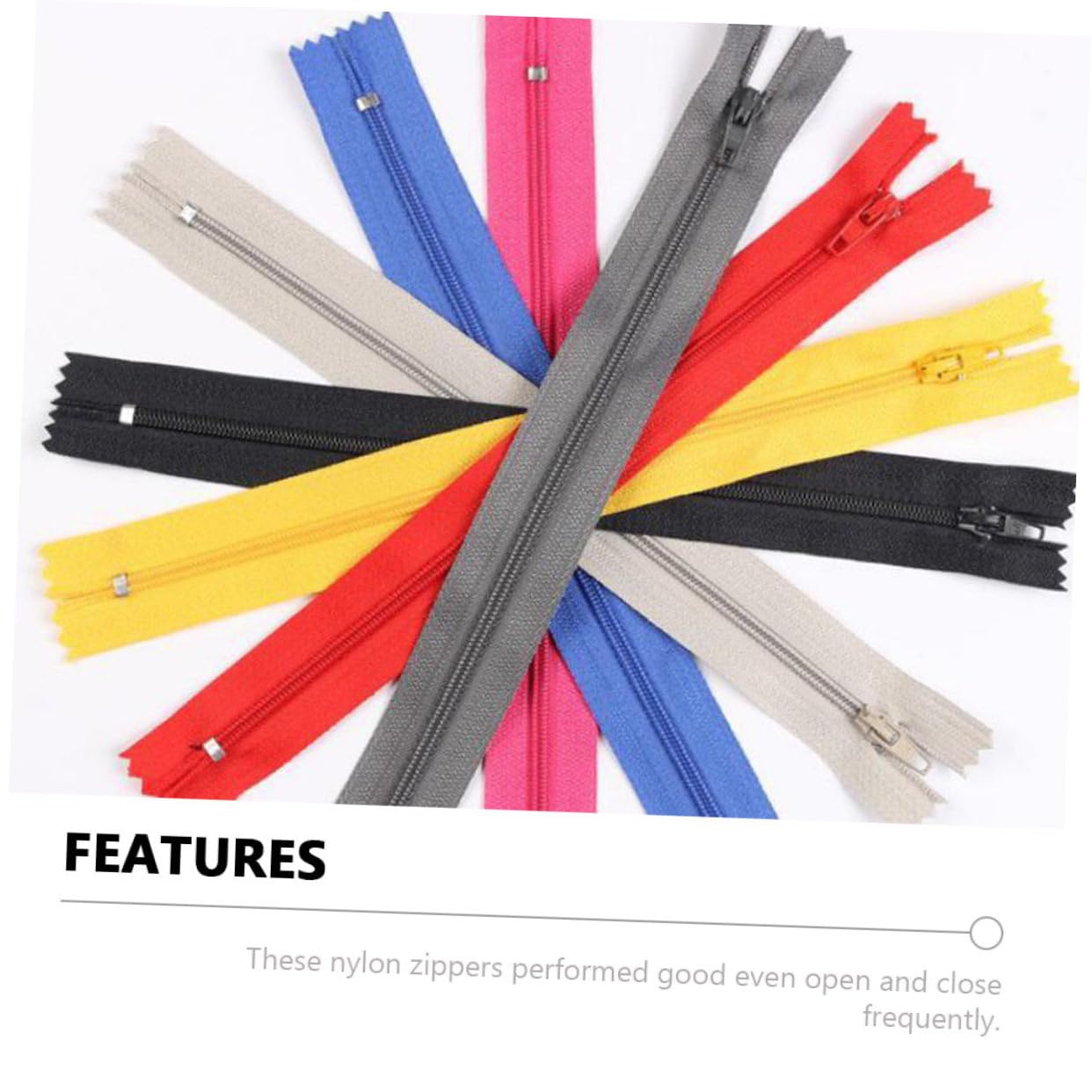 HOODANCOS 100pezzi Cerniere in Nylon Cerniere Spirale Per Cucire Accessori Per Progetti Fai Da Te Di Abbigliamento Valigie e Borse Realizzate in Resistente Per Apertura e Chiusura Scorrevole