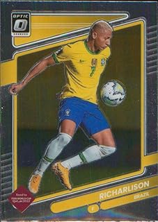 2021-22 Donruss Road to Qatar Optic #20 Richarlison Brazil Official FIFA Soccer/Futbol Trading Card in Raw (NM or Better) Condition