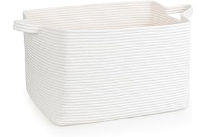 Space Saving White Rectangle Storage Solution: Our 18x14 Basket