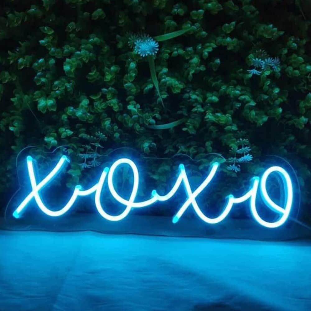 Ulalaza Neon Light Sign LED XOXO Night Lights USB Operated Decorative Marquee Sign Bar Pub Store Club Garage Home Party Decor