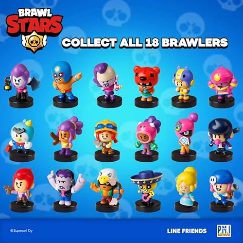 Brawl Stars Collectible Stampers |12 Brawl Stars Toys Out Of 24 Collectibles In 1 Pack | 1 Rare Mystery Figure | Officially Licensed - Figurines, Party Supplies, Gift For Video Gamer #TOP4