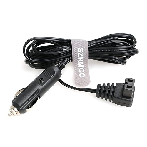 Miniatura 4 de SZRMCC Cable de encendedor de cigarrillos de 12 V CC, enchufe de cable de 2 pines, caja fría, mini cable de extensión de repuesto para nevera de