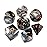 CREEBUY DND Dice Black White Polyhedral Dice Set for Dungeon and Dragons MTG RPG D&D D20 D12 D10 D8 D6 D4