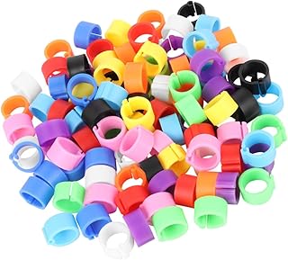 Cabilock 150 Pçs Pombo-Correio Tornozeleira Alça Para Perna Coxinhas De Bandas Para Perna De Pássaro Anel Para Perna De Pássaro Bandas Para Perna De Pomba Anéis De Identificação De