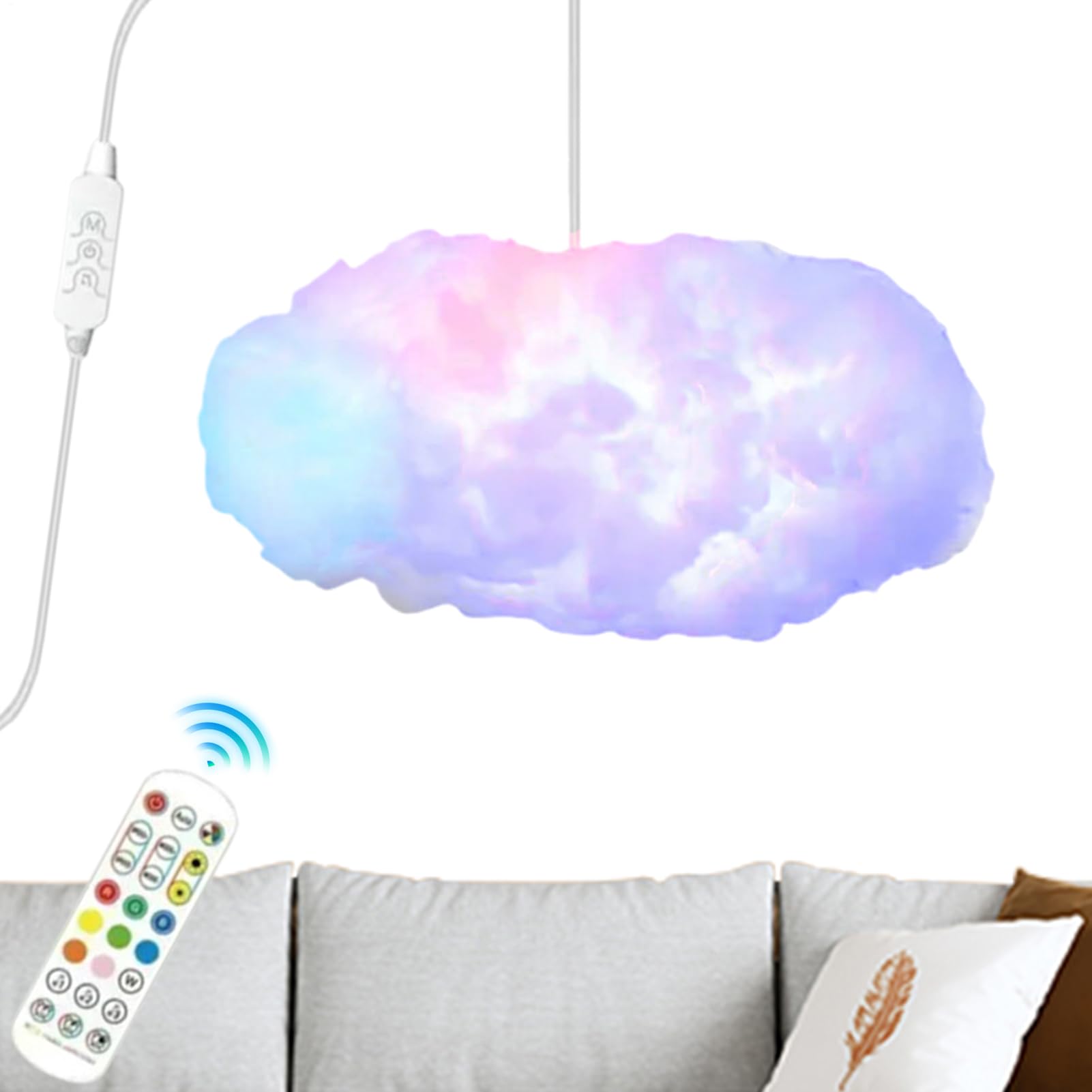 Générique Lampada Intelligente Dinamica con Telecomando | Lampade LED s Soffitto Con Funzione Musica Decorazione Interna Soggiorno Camera