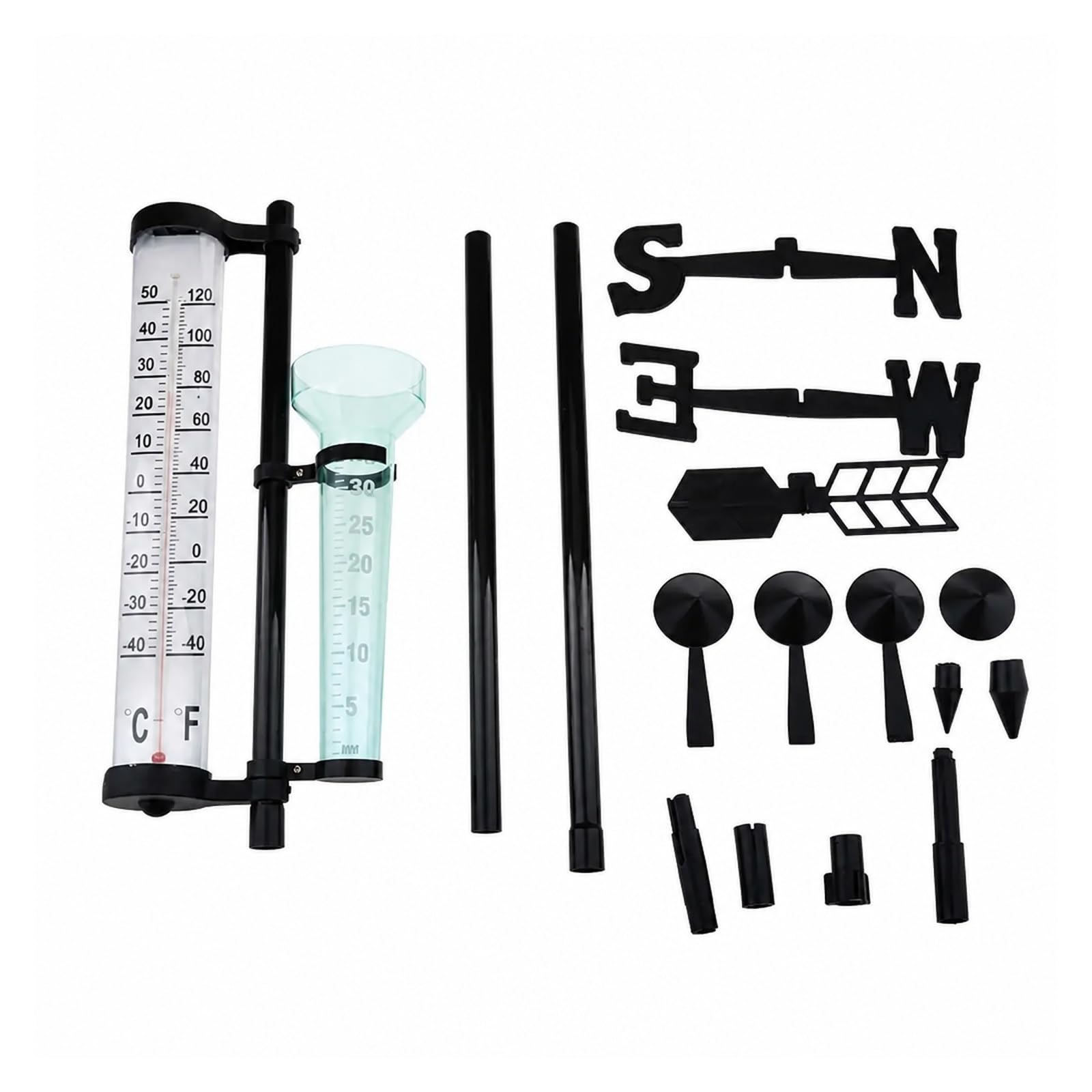 Kit Stazione Meteo Pluviometro Termometro Anemometro 3 in Uno