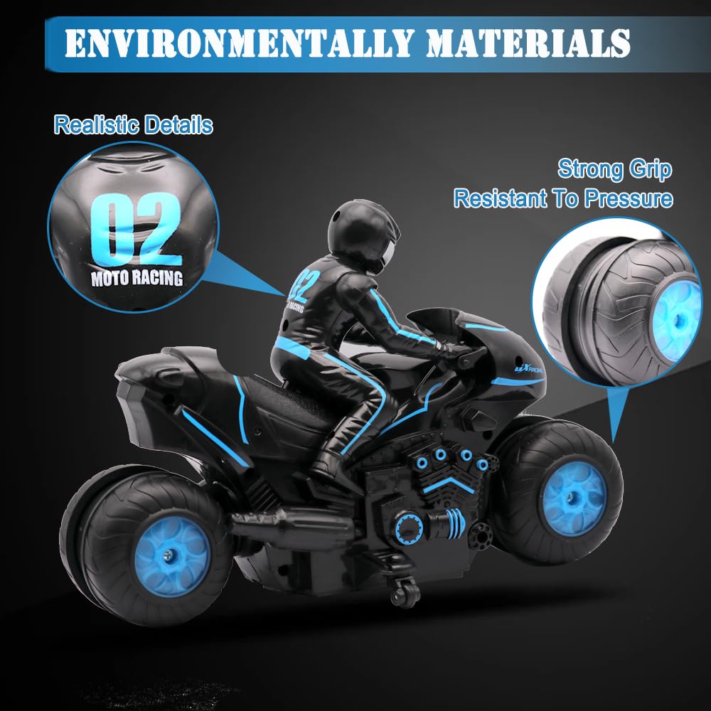 2.4G zdalnie sterowany motocykl terenowy, szybki dryf, akrobatyczny lot, prezenty dla dzieci