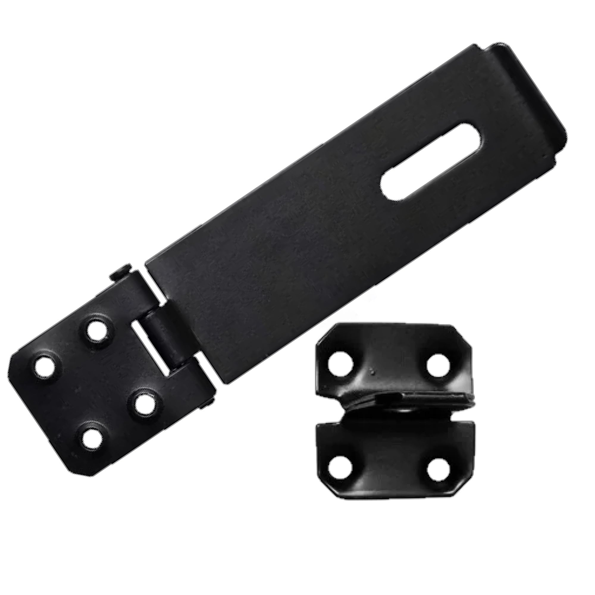 Manor Black Manor® 4" Inch 100Mm Hasp And Staple Medium Strength Garden Gate Fence Wooden Door