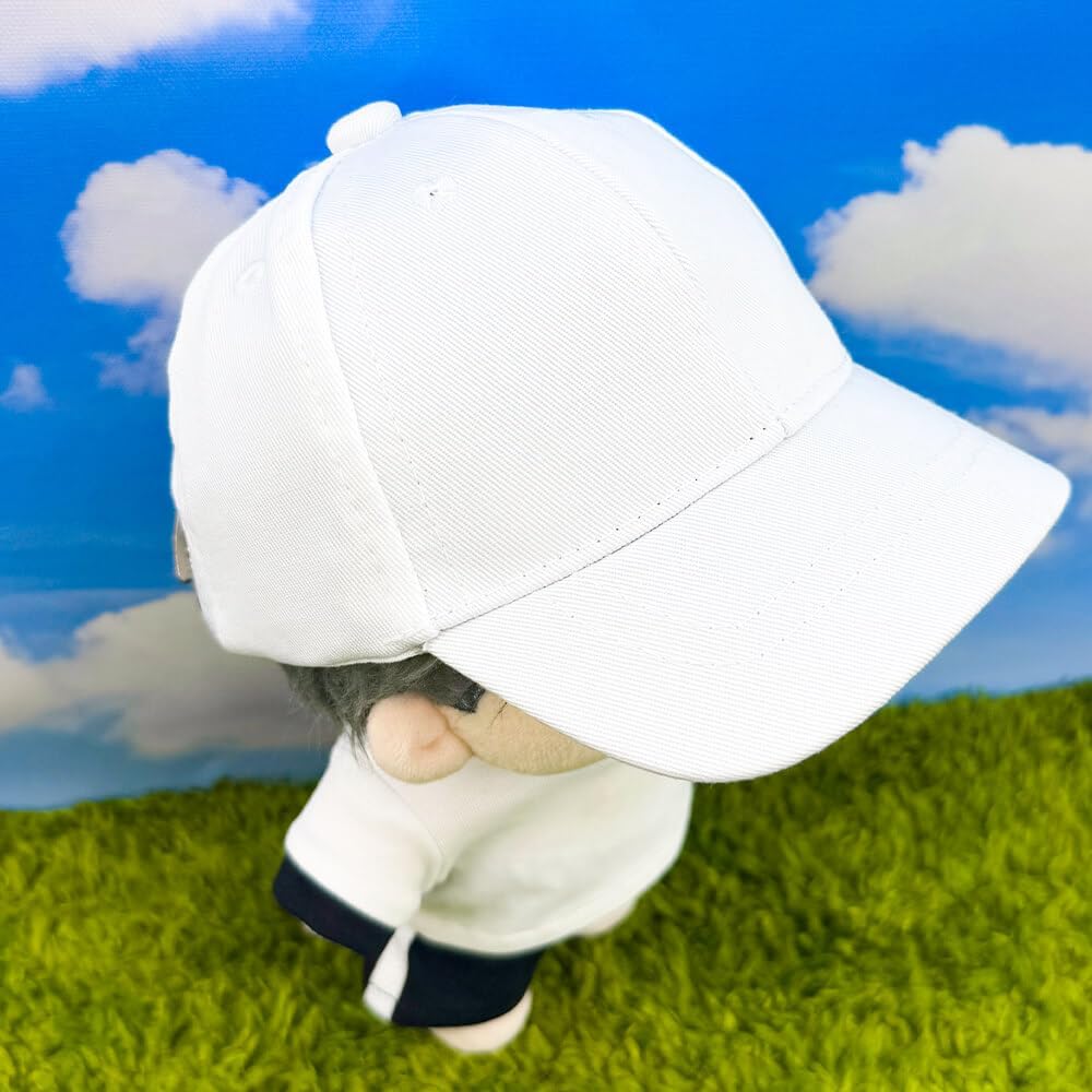 niannyyhouse Plush Doll Baseball Cap Dress Up Accessory for 20cm/8in Plush Stuffed Animals (Black)