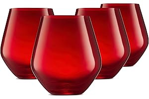 Christmas Tree Stemless Wine Glasses