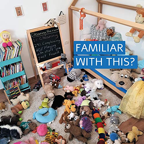 2 Sizes in 1 Large Bean bag Stuffed Animal Storage | XL Jumbo Ottoman for Soft Toys, Plush Toys | Giant Pouf Organizer for Linens, Quilts, Pillows | 300 L. / 80 Gal. | 42" (Talk to Me)