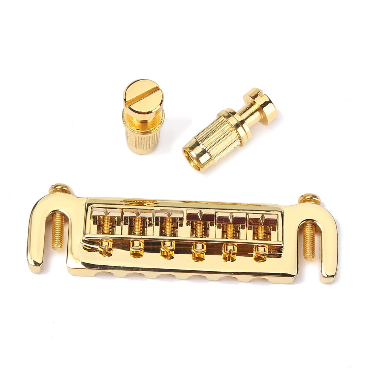 OFFSCH Electric Guitar Roller Saddle Style Ga107 Tailpiece Accessory Full Adjustment