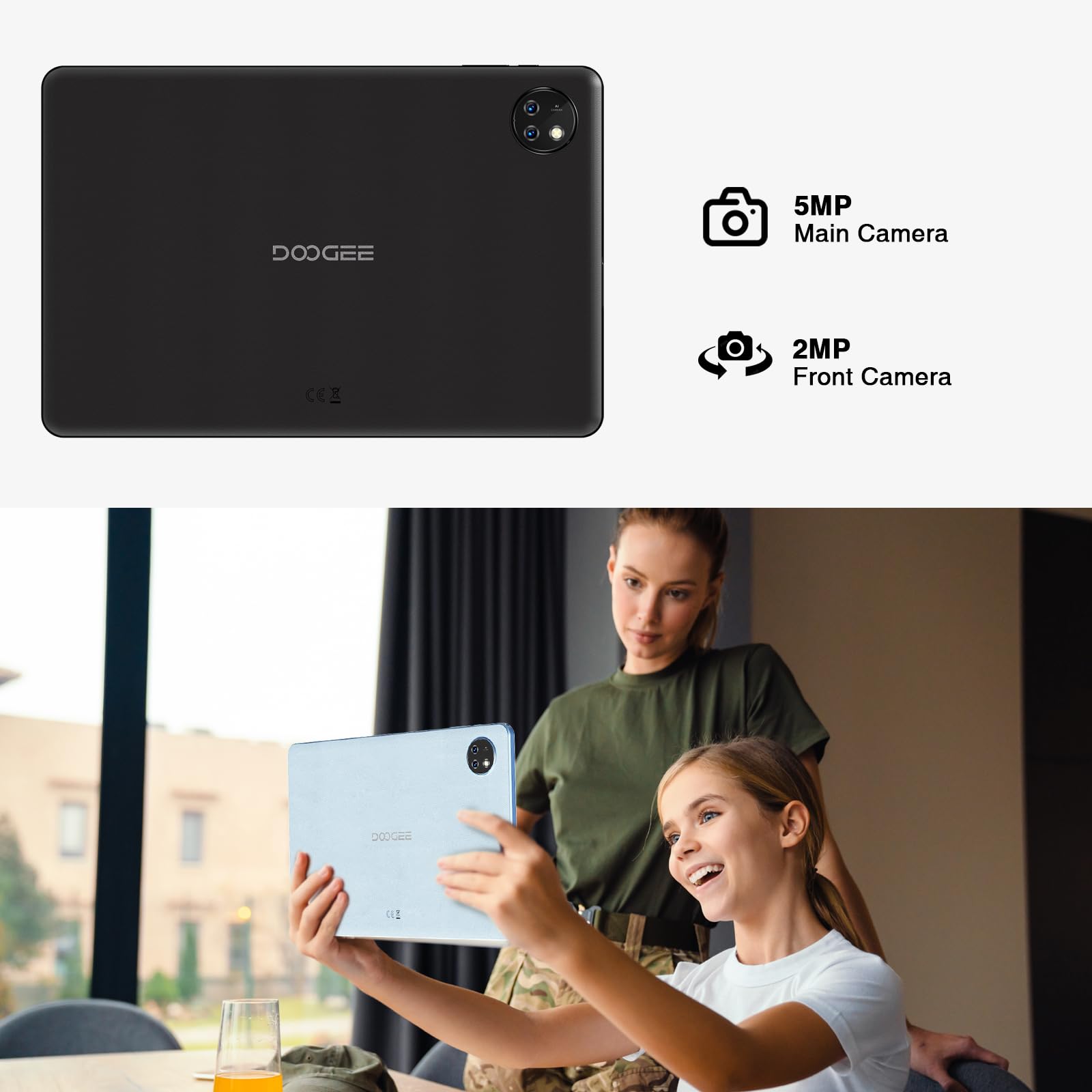 DOOGEE T10W 10 Inch Tablet with SIM Card Slot - 8000mAh Battery