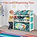 Imagen de NUKied Estantería para Juguetes Infantil con 6 Cajas de Colores