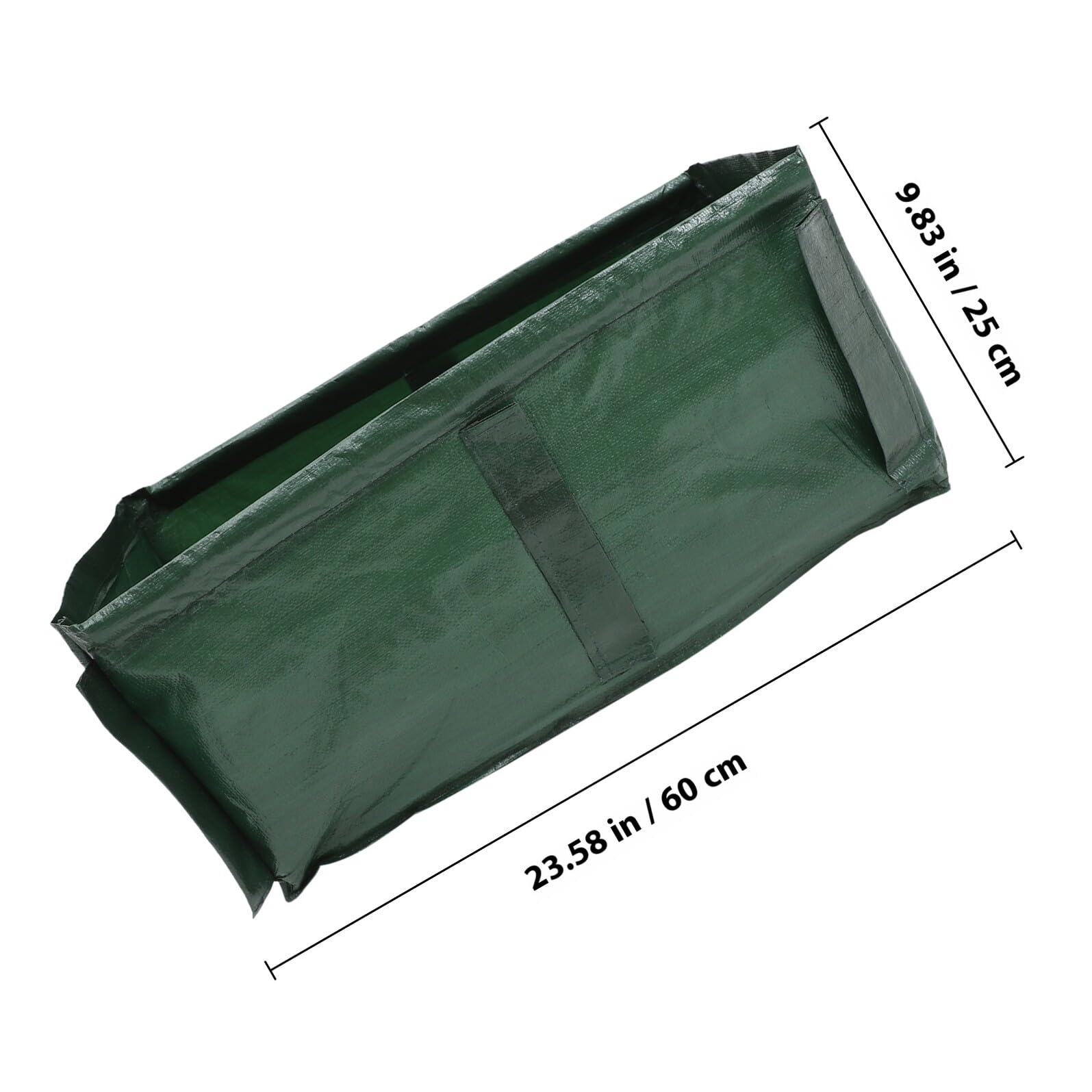 Garneck 2 Stück Atmungsaktive Gemüsepflanzbeutel aus Pe Gewebe Rechteckig 60x30x25cm Wärmeisolierend für Garten Robust und Wiederverwendbar