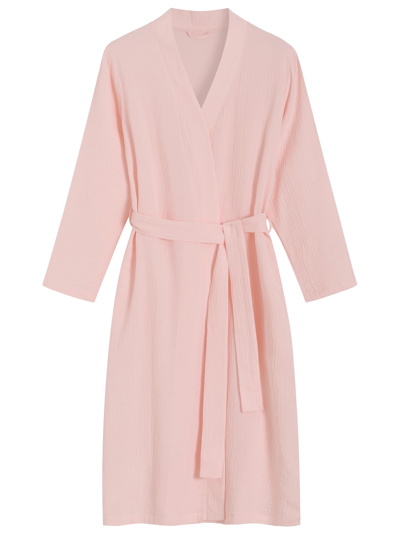 Latuza Women's Cotton Gauze Robe Lightweight Absorbent Bathrobe with Pockets