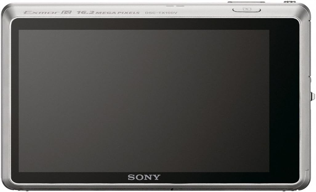Sony Cyber-Shot DSC-TX100V 16.2 MP Exmor R CMOS Digital Still Camera with 3.5-inch OLED Touchscreen, 3D Sweep Panorama, and Full HD 1080/60p Video (Silver)