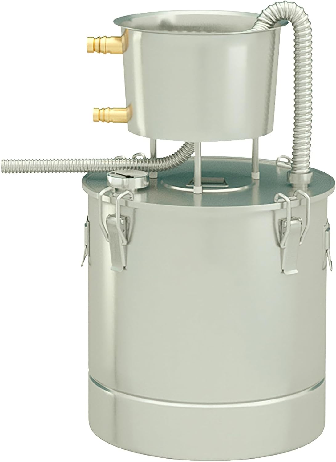 Small Brewing Equipment with Constant Temperature Fermentation Barrel – 304 Stainless Steel Distiller for Homemade Liquor, Brandy, Hydrosol & Pure Water, Compatible with 12.1bal Refrigerador abierto