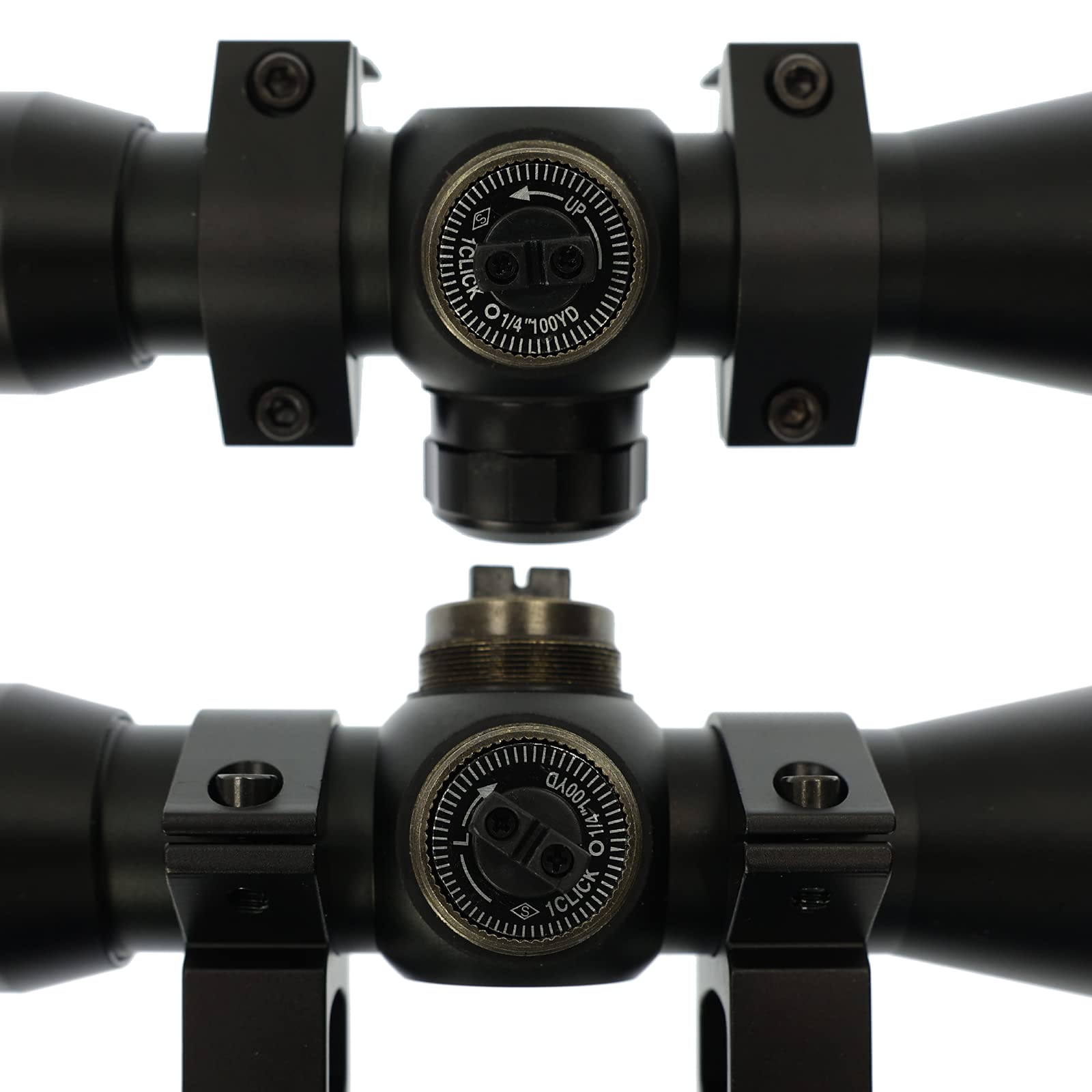 X-Bow FMA 4x32 – Zielfernrohr | aus Aluminium hat eine feste 4-fache Vergrößerung und ist mit einem Absehen 8 ausgestattet, die Optik mit 32mm Linse