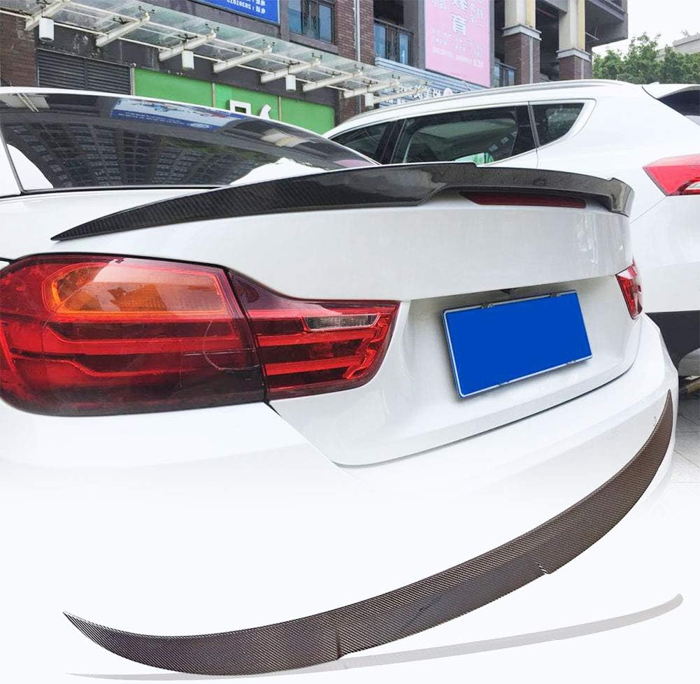 MCARCAR KIT Carbon Fiber Trunk Spoiler Compatible with BMW 4 Series F33 2 Door 428i F83 M4 Convertible 2015-2020 Rear Boot Lid Highkick Wing Lip Factory Outlet (B Style)