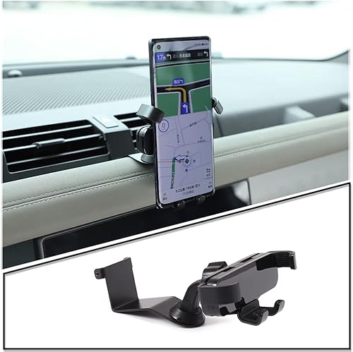 TINKI Soporte de teléfono móvil para consola central de automóvil, edición de lujo, compatible con Land Rover Defender 90 110 130 2020 2021 2022