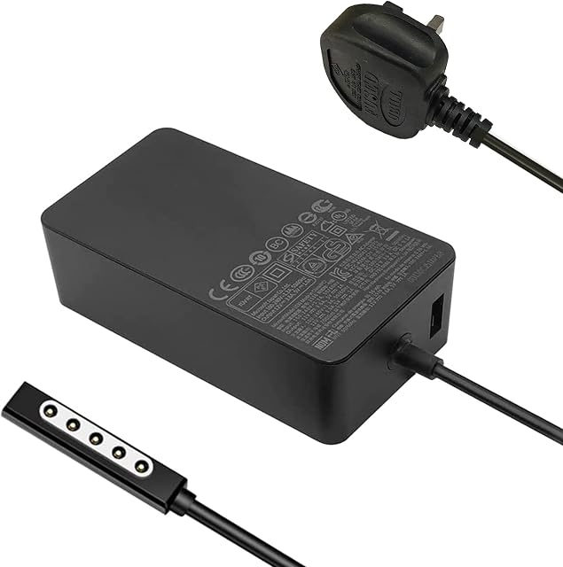 Surface Pro 2 Charger, 12V/3.6A 48W Replacement Charger Adapter Power Supply For Microsoft Surface Pro 1/2,Surface Pro and Surface RT,Surface 2 Tablet