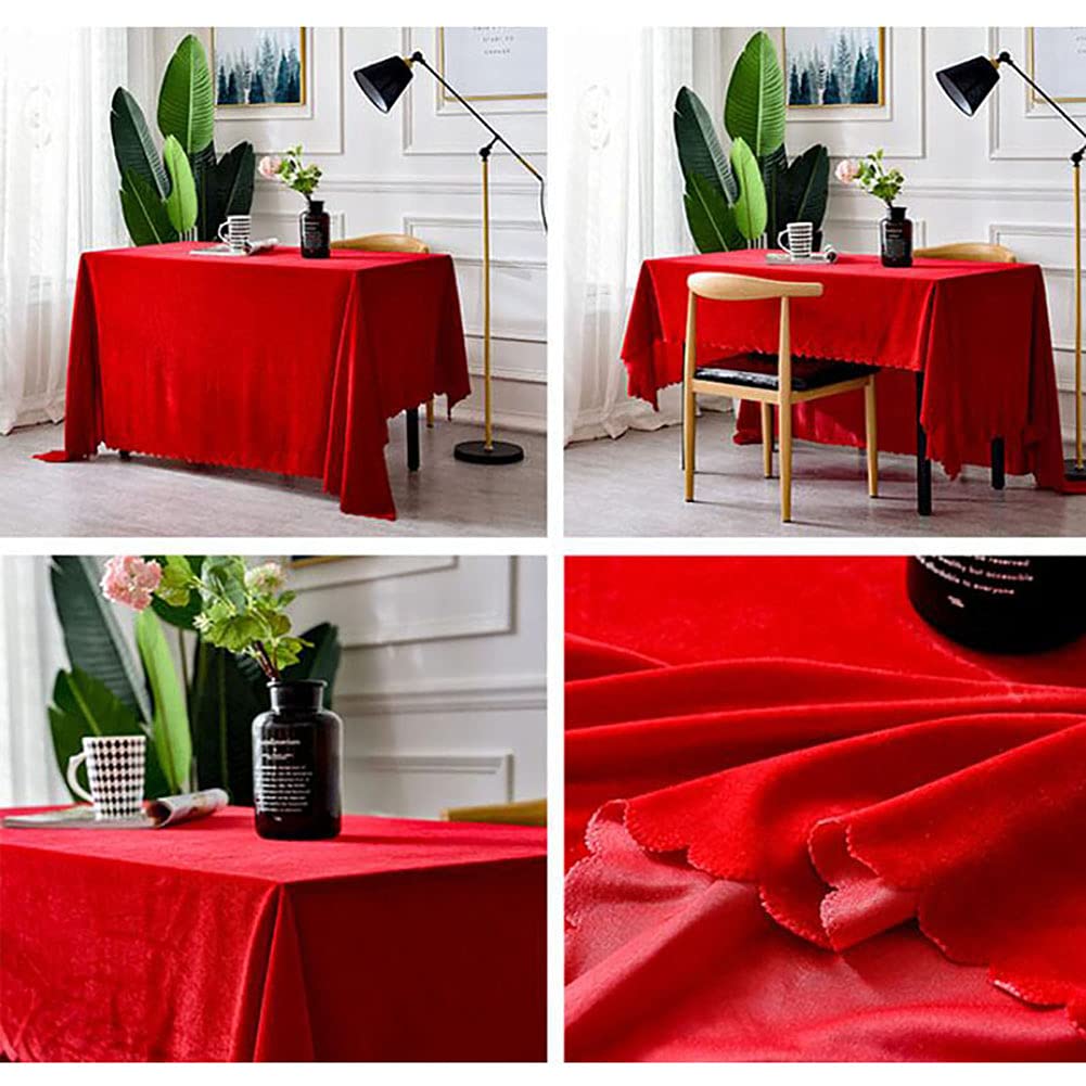 Tovaglia di lusso in velluto spesso per tavoli rettangolari, moderna per feste di Natale e matrimoni, elegante decorazione da cucina, 360 x 160 cm