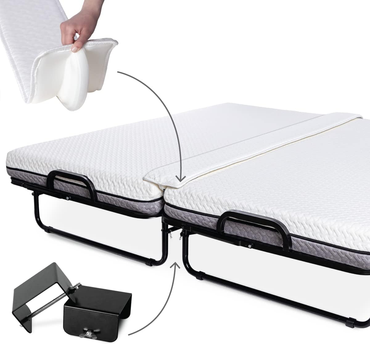 Milliard Diplomat Folding Bed Converter Kit, Bed Bridge Bed Gap Filler