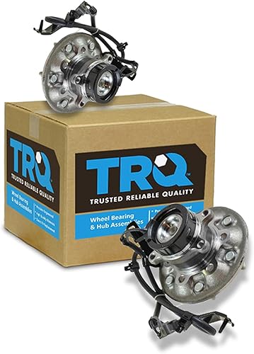 Miniatura 549 de TRQ - Juego de conjunto de rodamiento y cubo de rueda trasera y delantera (2 piezas)
