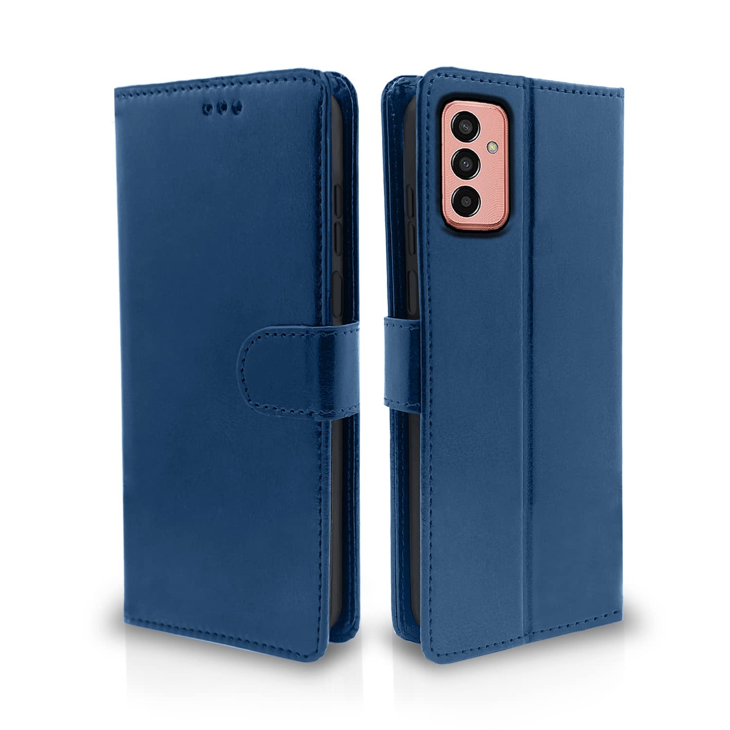 Pikkme Samsung Galaxy F13 Flip Case Leather Finish | Inside TPU with Card Pockets | Wallet Stand and Shock Proof | Magnetic Closing | Complete Protection Flip Cover for Samsung Galaxy F13 (Blue) (B0BHR444PV) Amazon Price History, Amazon Price Tracker
