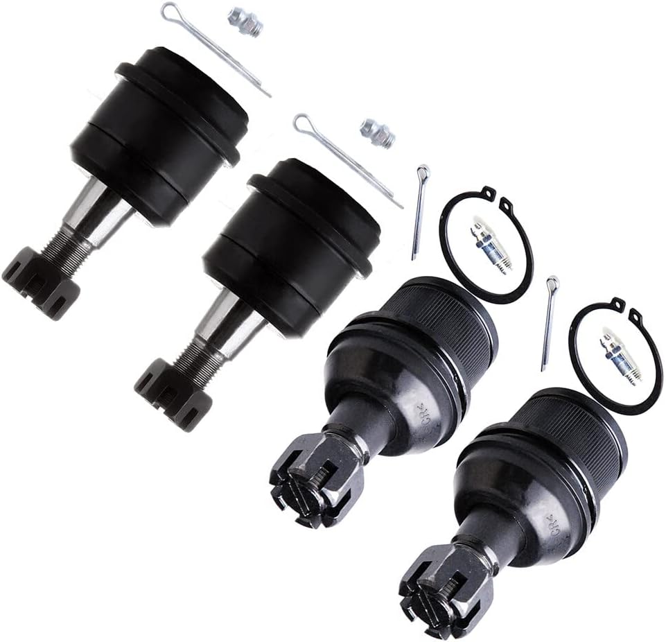 SCITOO 4pcs Front Suspension Kit Lower Ball Joint Upper Ball Joint Fit 2000-2002 For Dodge Ram 2500 2000-2002 For Dodge Ram 3500