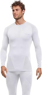 Hombre Warm Round Neck Camiseta técnica Deportiva Manga Larga para temperaturas de Suaves a frías Ropa Interior Funcional cálida Secado rápido Transpirable sostenible Hilo Funcional 1 Pieza
